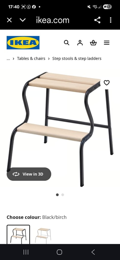Ikea GRUBBAN step stool