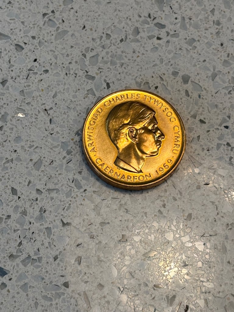 Prince Charles 1969 Welsh medal 
