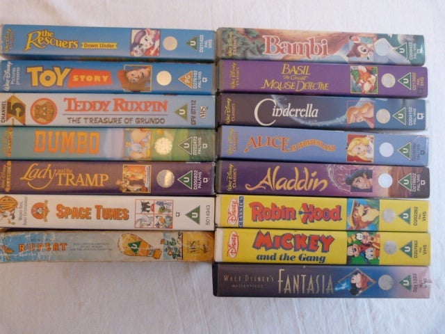 VHS Tapes Childrens Cartoons