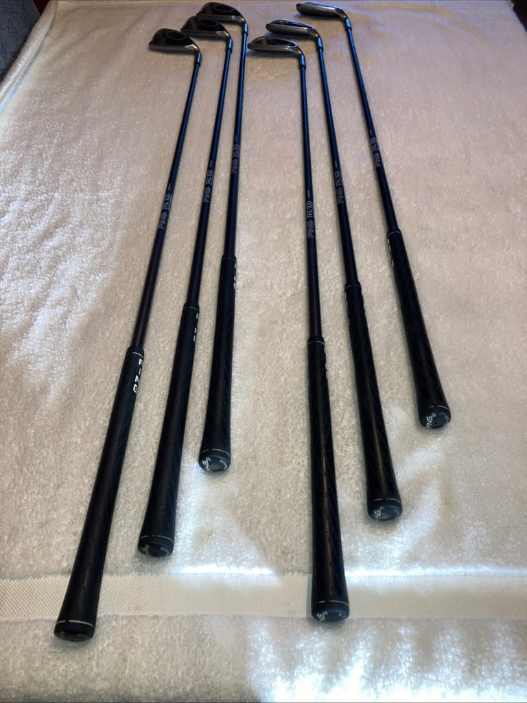 Ping G2 Iron Set Black Dot 3h4h5h 6-7-8 Iron Reg TFC100 Graphite Shaft RH 
