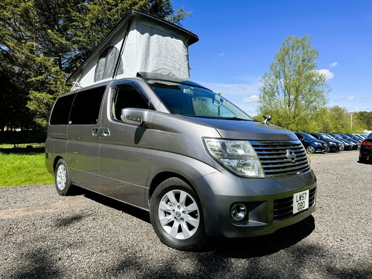 NISSAN ELGRAND FACE LIFT CAMPER VAN 3.5 V6 PETROL FULL SIDE KITCHEN CONVERSION
