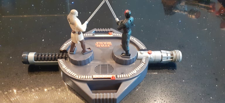 image for STAR WARS EPISODE 1 LIGHTSABRE DUEL WORKING & BOXED