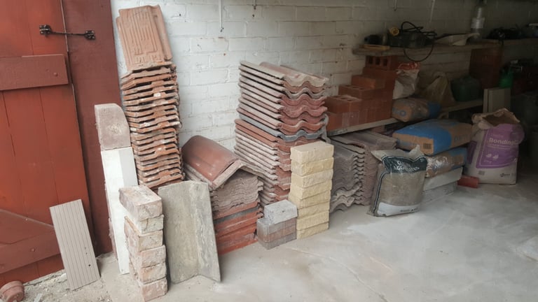 Roofing tiles and cement &Bits & pieces