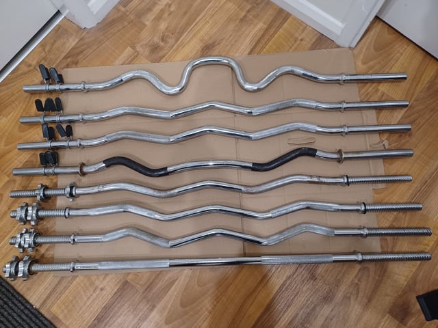 4FT EZ, TRI CURL STRAIGHT WEIGHTS PLATES BARBELL Priced Per