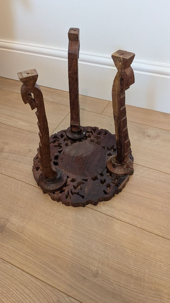 Carved wooden table
