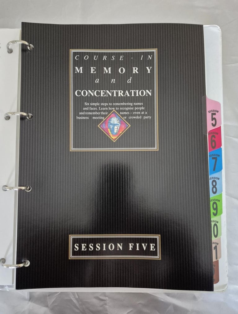 “You can remember”. A home study course in Memory and Concentration by Dr Bruno Furst.