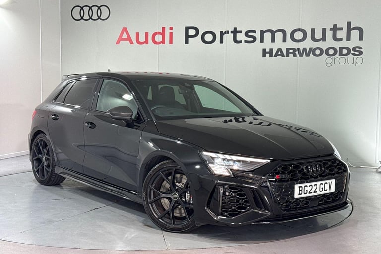 2022 Audi RS3 2.5 TFSI Carbon Black Sportback 5dr Petrol S Tronic quattro Euro 6 (s/s) (4 HATCHBA...