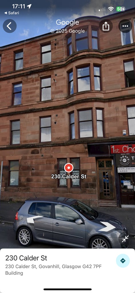 image for 1 bedroom flat to let in Calder street available on 1-11-25 