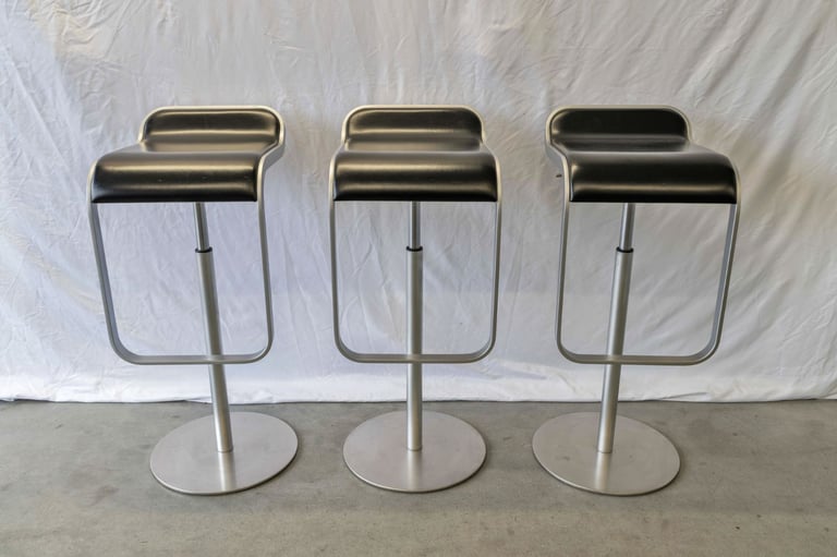 image for Lapalma ‘Lem’ Adjustable Stool - Black Fenix x3 - RRP £1,789