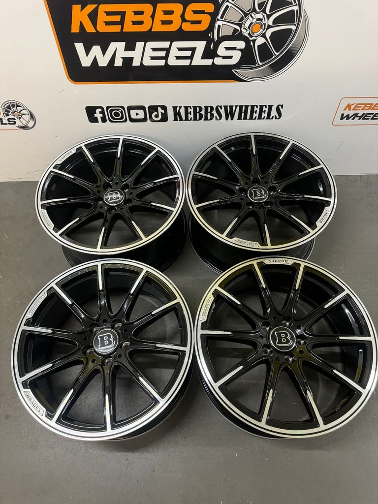 19" MERCEDES BRABUS REPLACEMENT ALLOY WHEELS C CLASS E CLASS S CLASS 