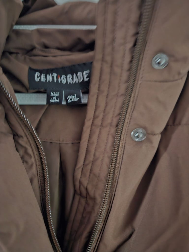 Women dark brown coat 2XL 