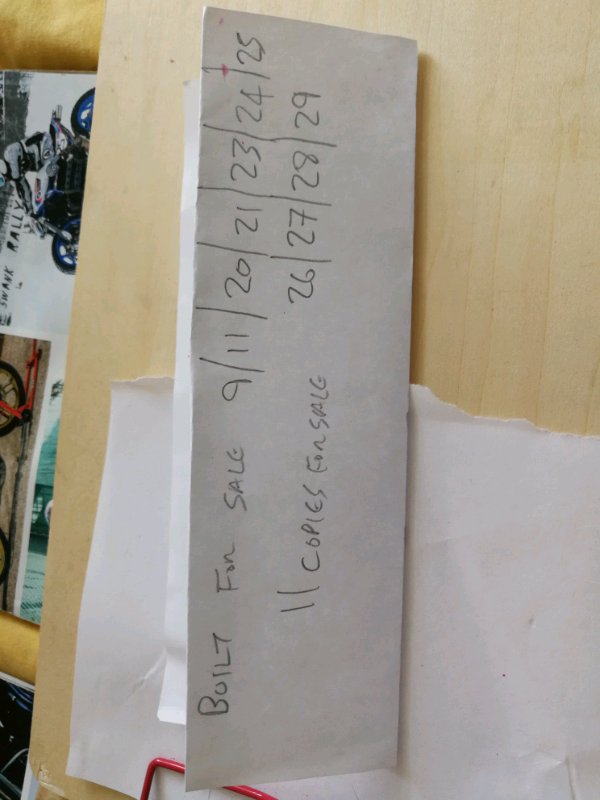 Built Motorcycle magazines 11 copies vgc