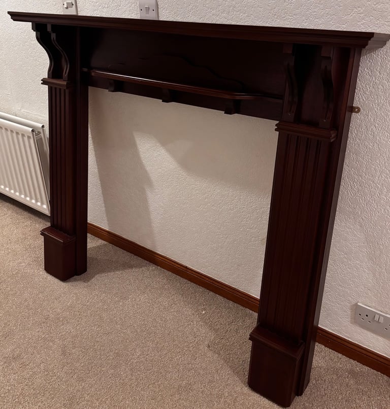 image for Ornate Wooden Fireplace Surround