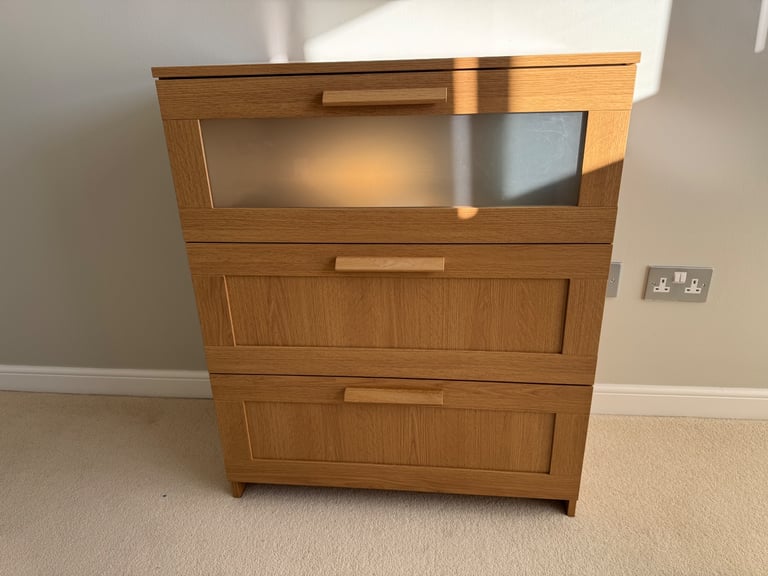 image for **IKEA BRIMNES 3 DRAWER CHEST**