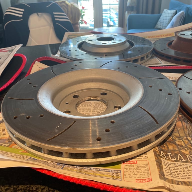 Drilled and grooved discs for Audi TTS Mk two