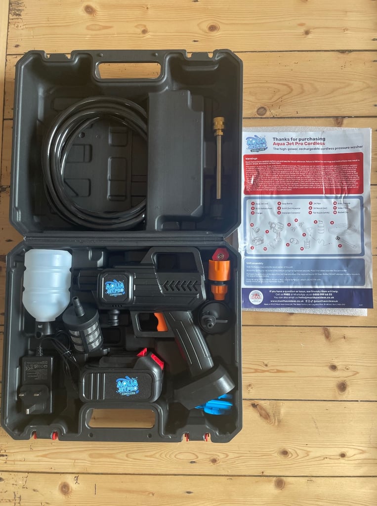 image for Aqua jet pro cordless pressure washer 