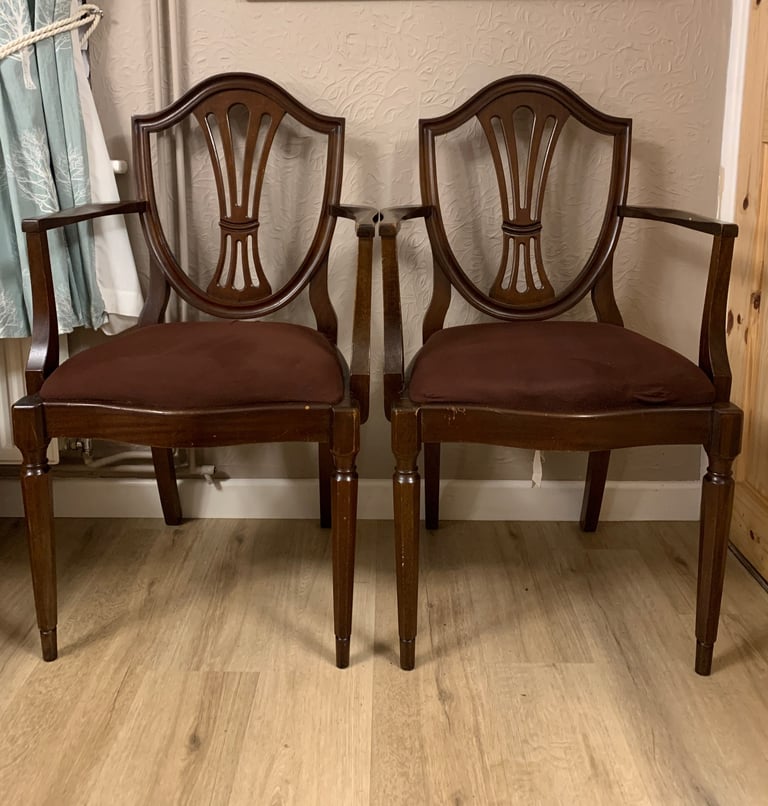 Two carver chairs 