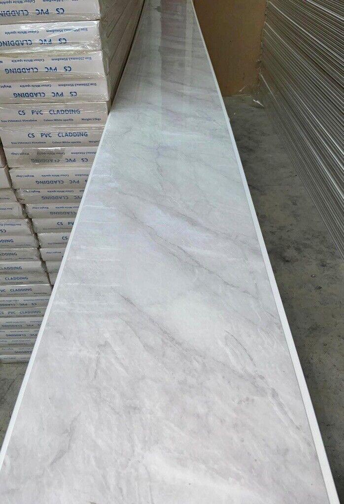 waterproof pvc cladding shower kitchen office 3m x 25cm x 8mm