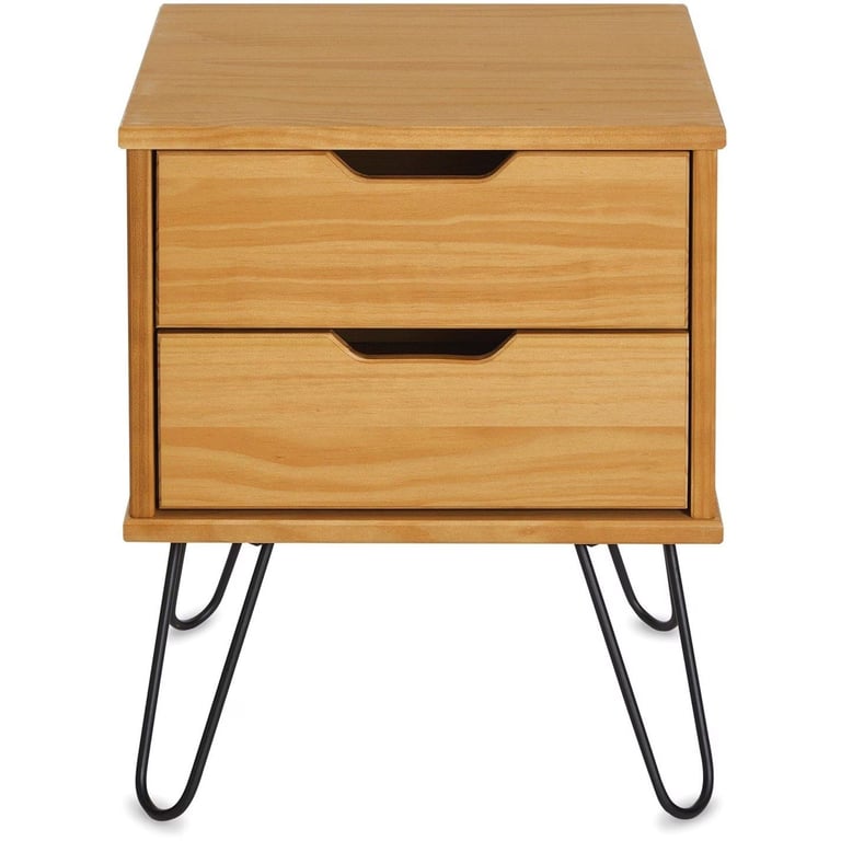 Homelife Harlem Solid Pine Hairpin Side Table - BNIB