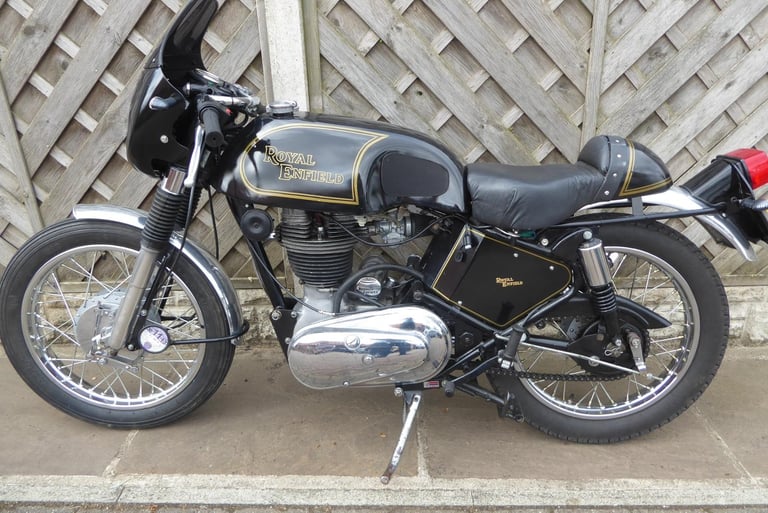 ROYAL ENFIELD CAFE RACER 350 J REG REAR SETS SINGLE SEAT 1 YEARS MOT