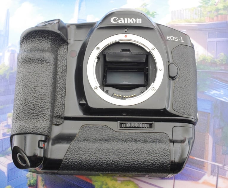 image for Canon EOS-1 film camera with power winder