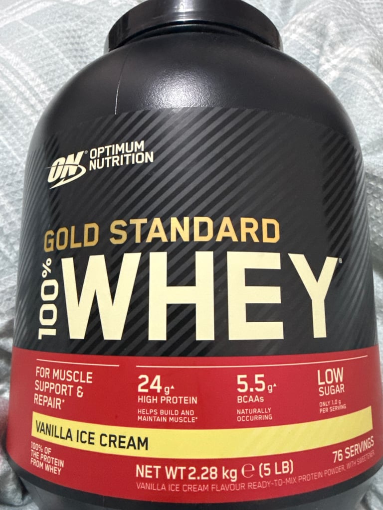 Gold standard Vanilla whey protein