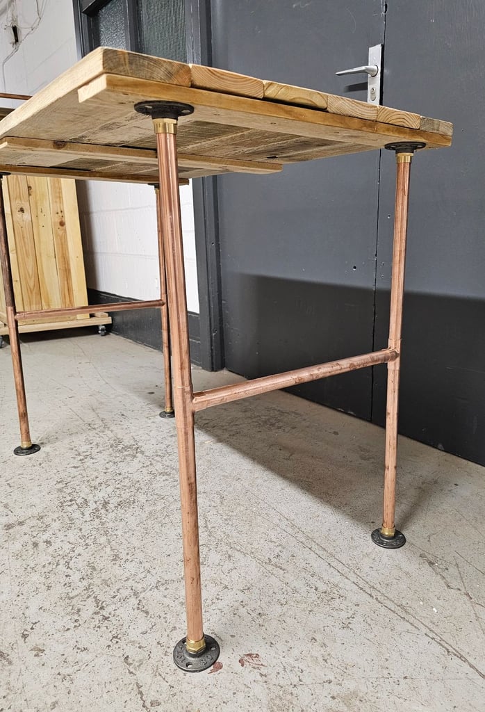 Industrial Designed Copper Pipe Table/ Bar/ Bench Legs (Various sizes)