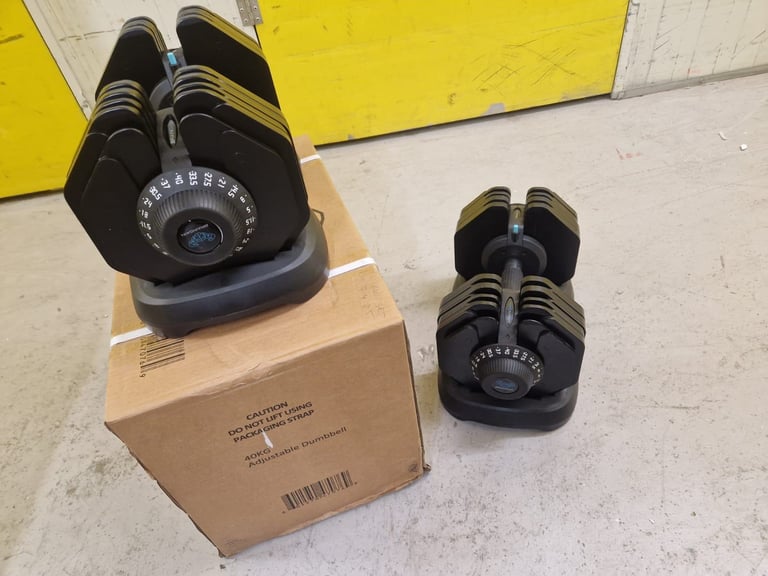 BRAND NEW Pair of 40kg Adjustable Dumbbell 2.0 (x2) - 80kg total