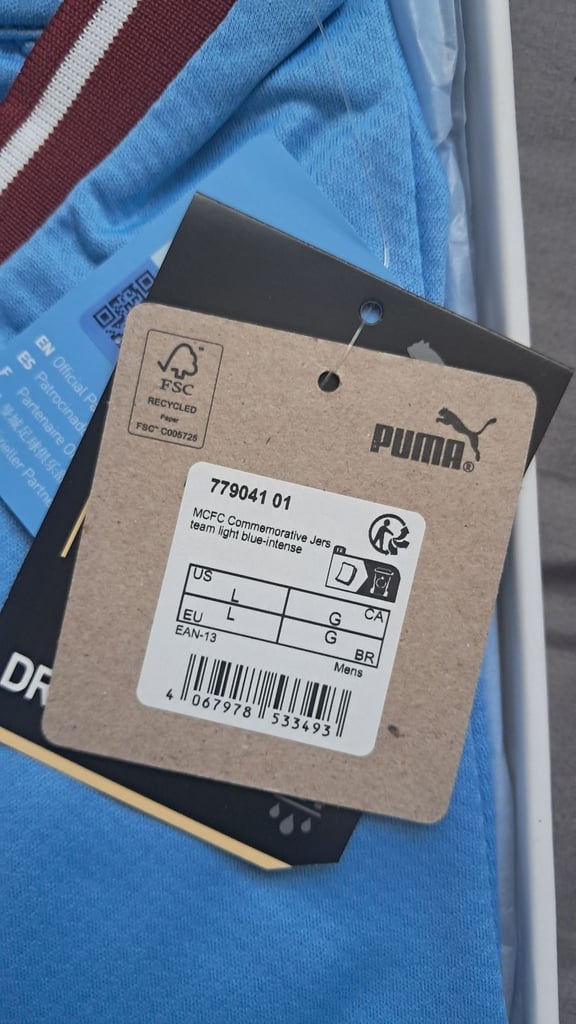 Manchester city rare treble winners boxed shirt