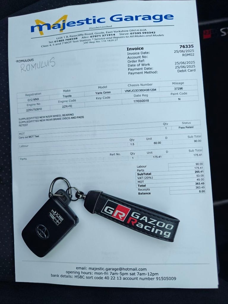 Toyota, YARIS, Hatchback, 2018, Manual, 1798 (cc), 3 doors