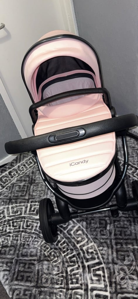 Icandy pink pram
