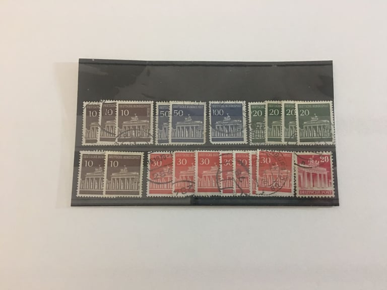   vintage  x collectible  rare   deutsche  republic   german  stamps    mixture 