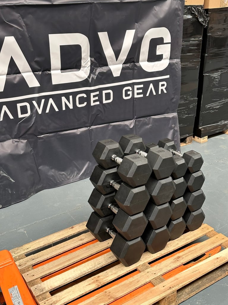 ADVG Hex Dumbbell Set 10-30kg 335Kg in total with free shipping | in East  End, Glasgow | Gumtree