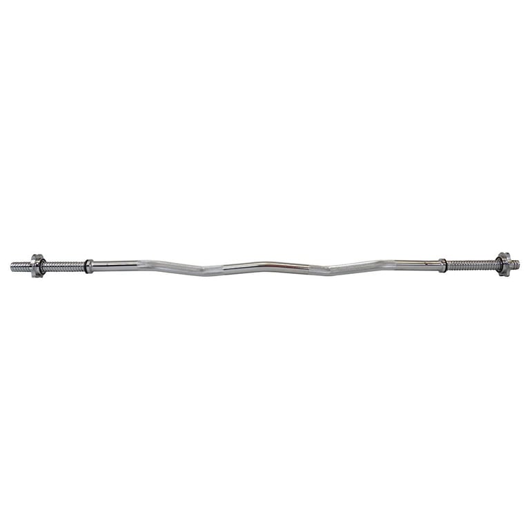 image for Standard 1&quot; EZ Curl Barbell - Weights Bar Gym