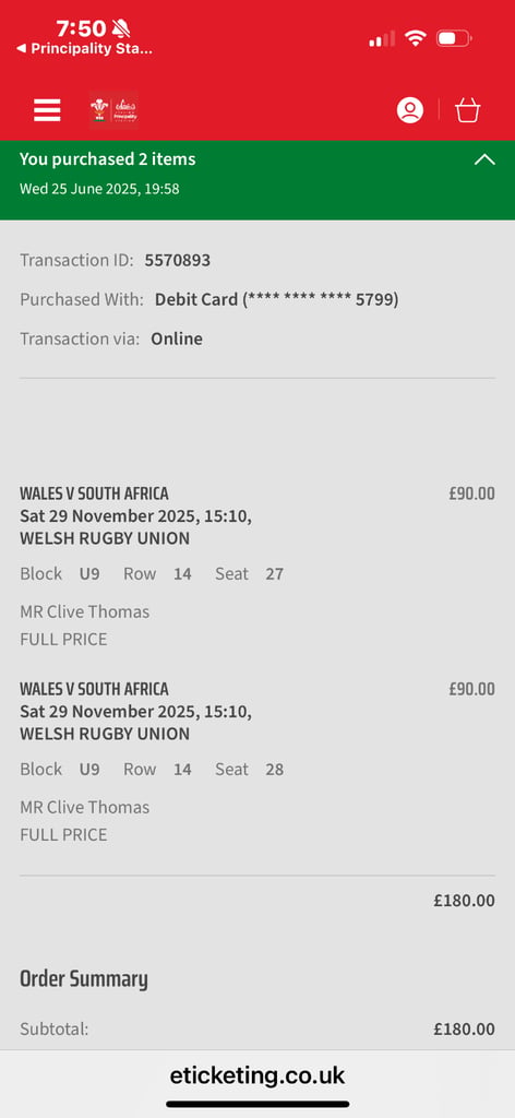 image for Welsh rugby tickets