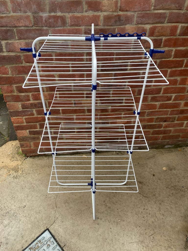 Extra Large fold out laundry airer clothes dryer outdoor indoor easy storage kitchen bathroom