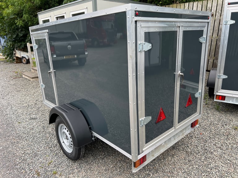 image for Box Trailer 7ft x 4ft x 4ft Tow a Van ( camping holiday cycling mobility )