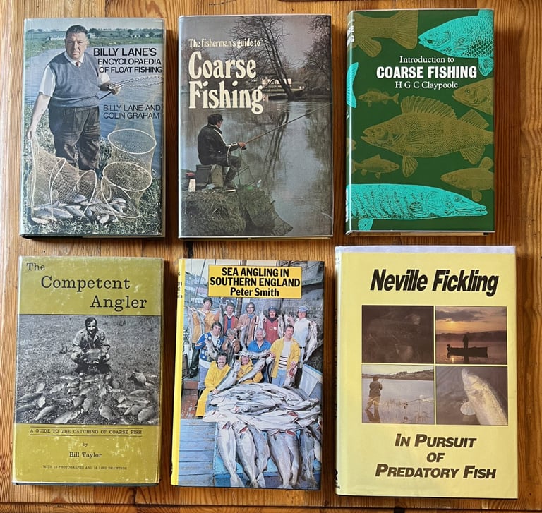 6 x Classic Fishing/Angling books by various authors