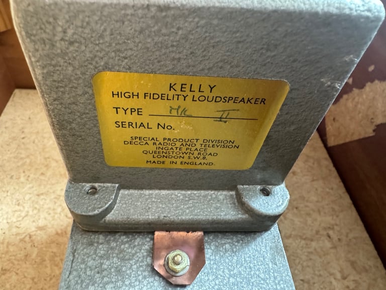 Decca Ribbon Tweeter - Decca Kelly Kardioid Speakers drivers 
