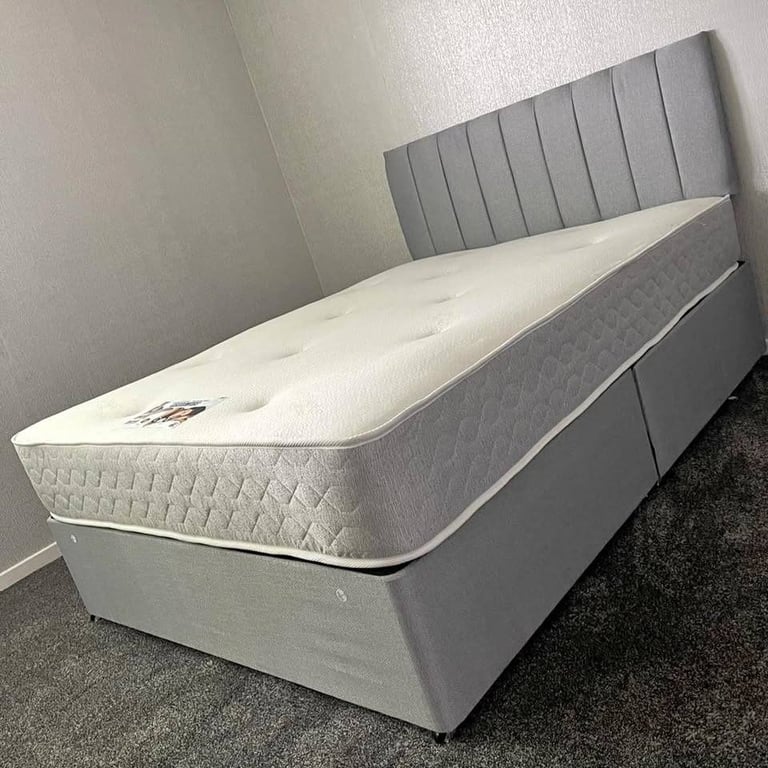 image for Luxury DIVAN 4FT6 Small Double Bed Base ¬¬ With Storage Drawers + Mattress == Today Delivery