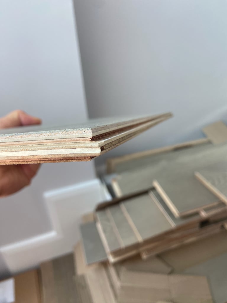 NEW Loft Pearl Grey Oak Brushed & UV Lacquered Engineered Wood Floorboards (open box)