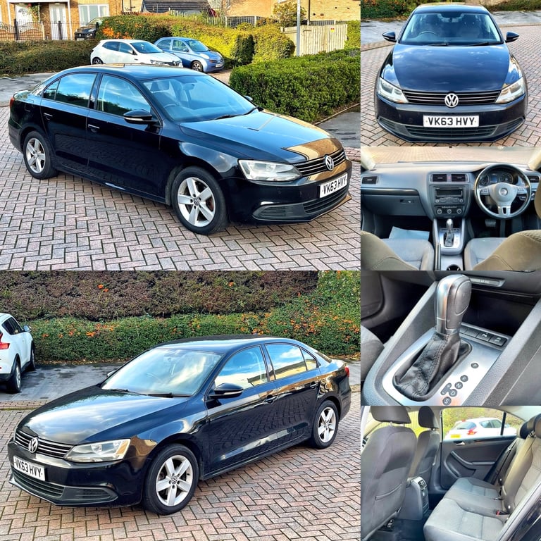 AUTOMATIC! 2013 VOLKSWAGEN JETTA 1.6 TDI SE BLUEMOTION TECH AUTO DSG MK6 SALOON BLACK