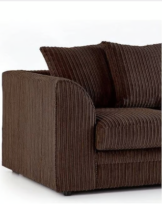 Brand New Dylan L Shape corner or 3+2 seater Sofa Set in Brown colour - SAME/NEXT DAY DELIVERY