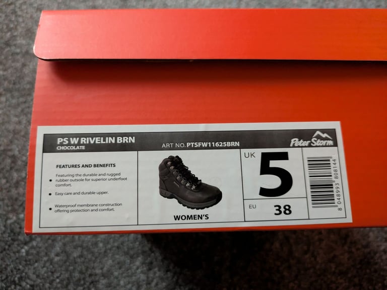 image for Superdry puffer jacket and peter storm walking boots size 5