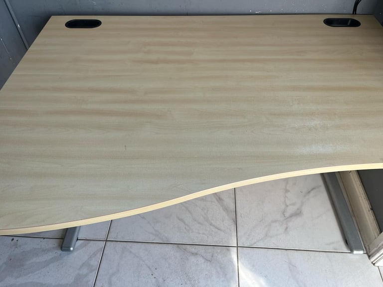 Wooden computer desk