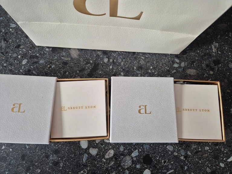 2x Abbott Lyon Crystal Butterfly Sphere Chain Necklace