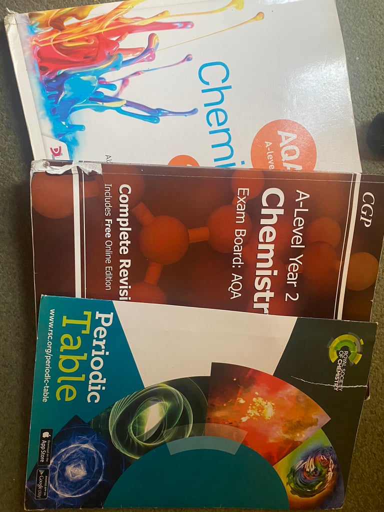 A-level AQA year 2 chemistry text book and Revision guide