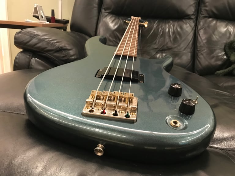 image for Aria Pro II SB600 4 string bass guitar, phantom blue, 1983, rare colour for this model, MIJ