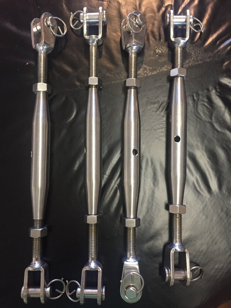 image for 4 x Stainless Steel Rigging Screws.
