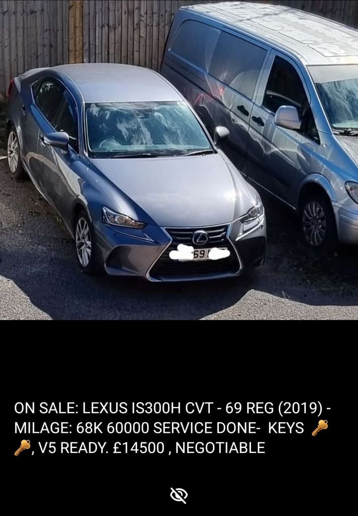 image for Lexus, IS, Saloon, 2019, Other, 2494 (cc), 4 doors